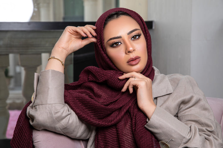 Cotton Plisse Head Scarf